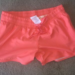 Cute New Coral Niyama Sol Athletic Shorts